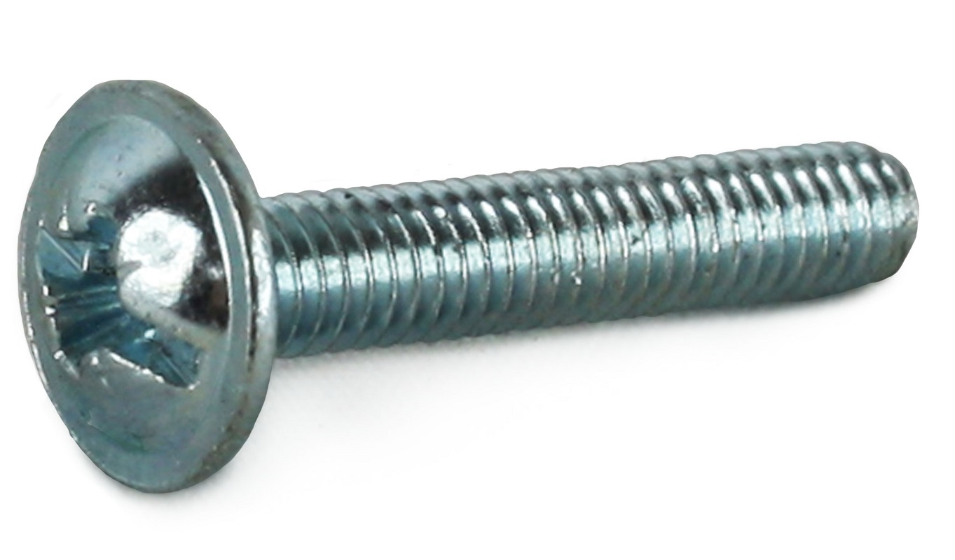 M4x38 Pozi Flange Head Machine Screws BZP