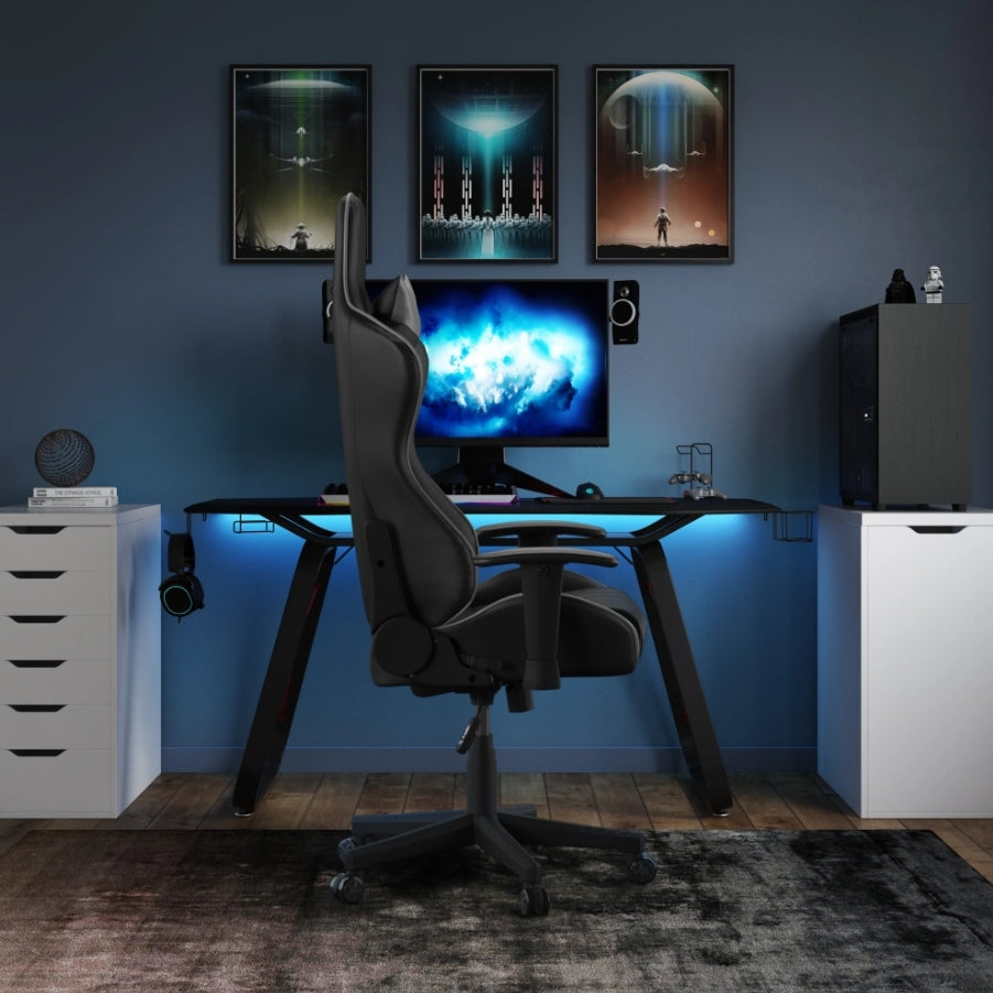 Oblivion Carbon Fiber Effect Gaming Home Office Desk Huddersfield