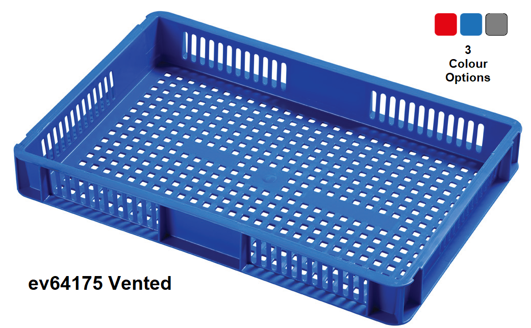 UK Suppliers Of 600x400x250 Bale Arm Crate Dark Green 44Ltr - Pack of 7 For Commercial Industry