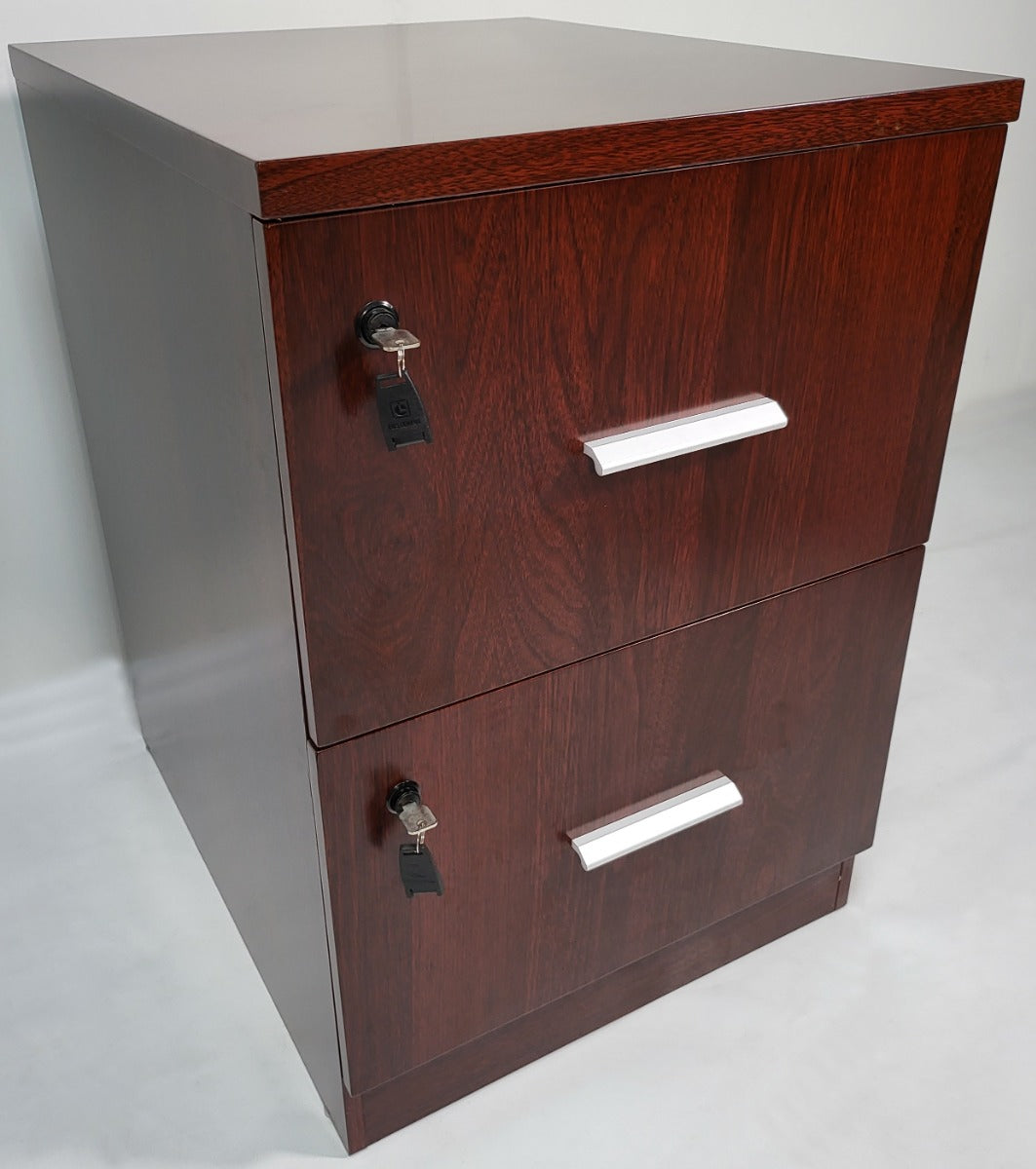 Suppliers Of Mahogany Two Drawer Executive Filing Cabinet - AB84 UK