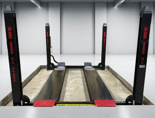 High-Quality 4 Post Car Lifts With Built-In Rear Slip Plates