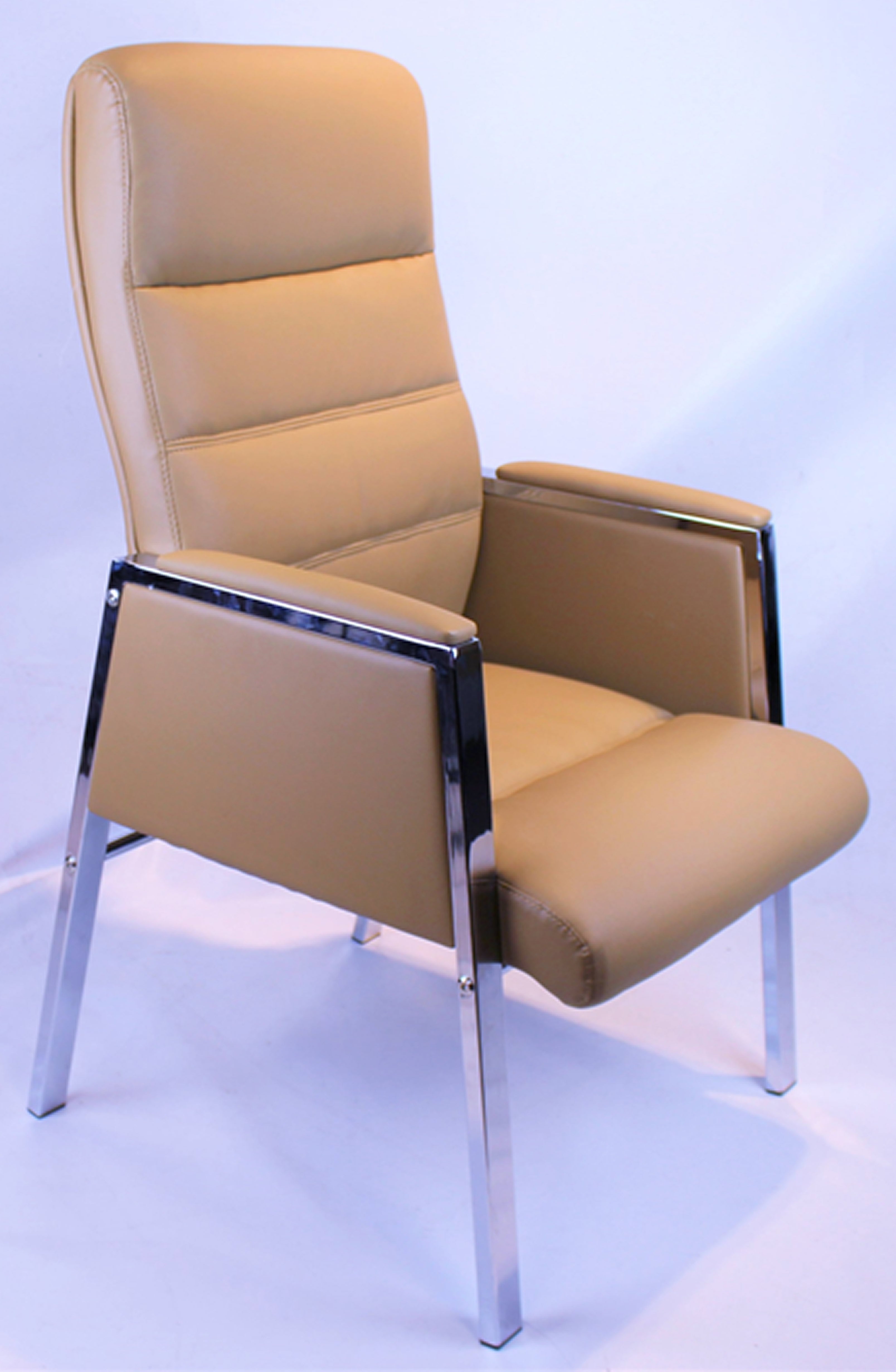 Specialising In Executive Beige Leather Visitors Chair Chair - ZV-B588 UK