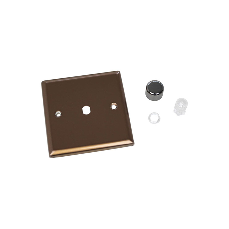 Varilight Urban 1G Single Plate Matrix Faceplate Kit Brushed Bronze for Rotary Dimmer Standard Plate