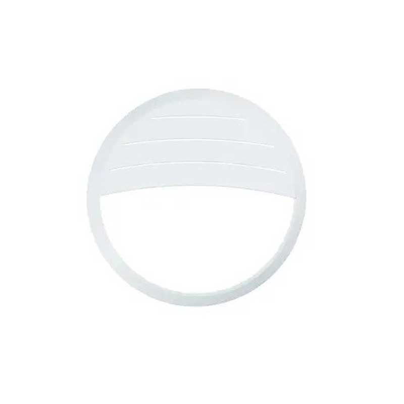 Ansell White Louvred Bezel Trim for 14W Delta LED Bulkhead