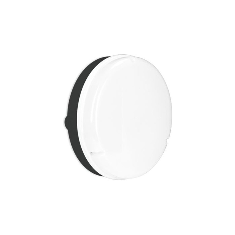 Aurora UtiliteDrum 20W IP65 Emergency LED Round Bulkhead Black 4000K