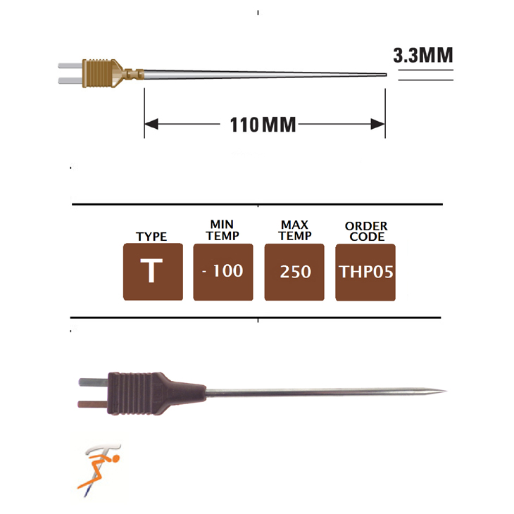 THP05 - T Type Plug Mounted Needle Probe