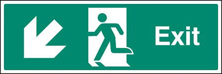 Exit - down and left