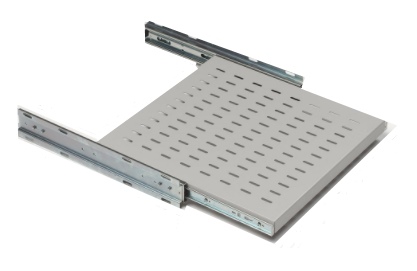 MCAB-SH-TS-66D - Mcab - 450mm Telescopic Vented Rack Shelf (For 600mm deep cabinets) *Max Weight Load: 45KG*