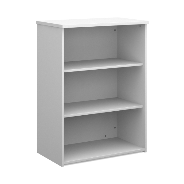 Universal Bookcase with 2 Shelves - White