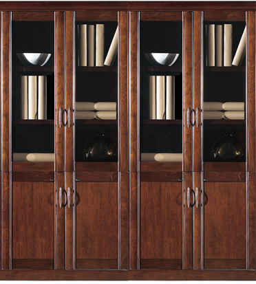 Specialising In Real Wood Veener Executive Four Door Office Storage Bookcase - 1800mm - KM162-4DR North Yourkshire
