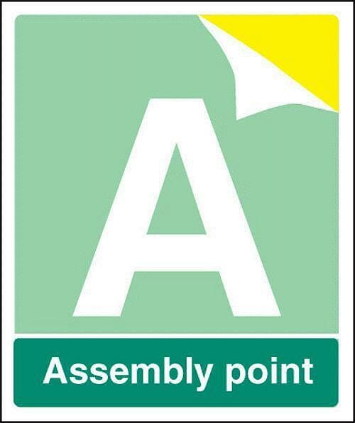 Special assembly point self adhesive 250x300mm