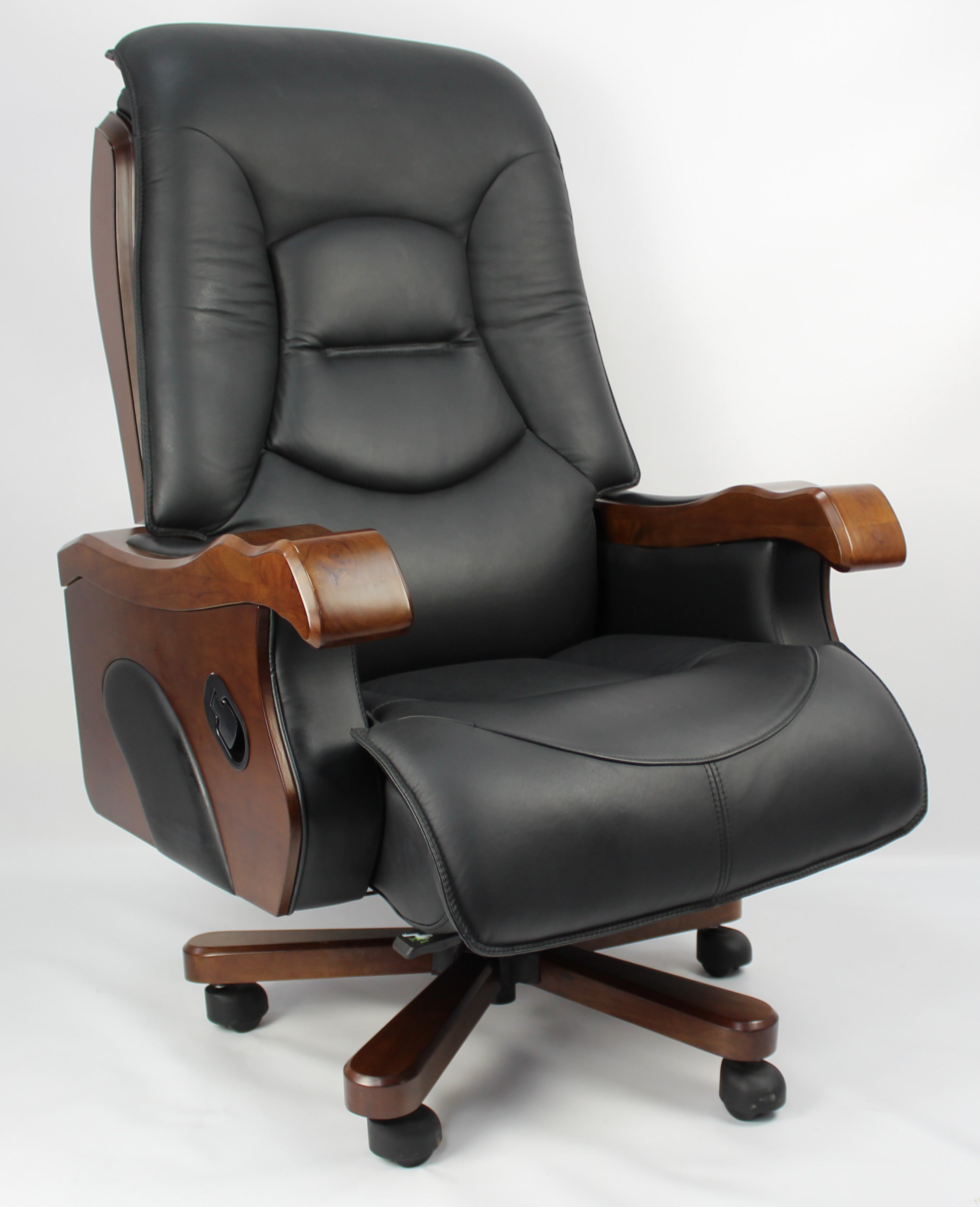 Providers Of Luxury Genuine Black Leather Executive Chair EDE-CHA-FD5A1 North Yorkshire