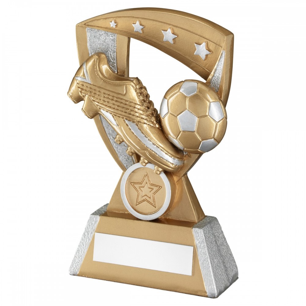 Silver Gold Football Boot Resin Award - 3 sizes