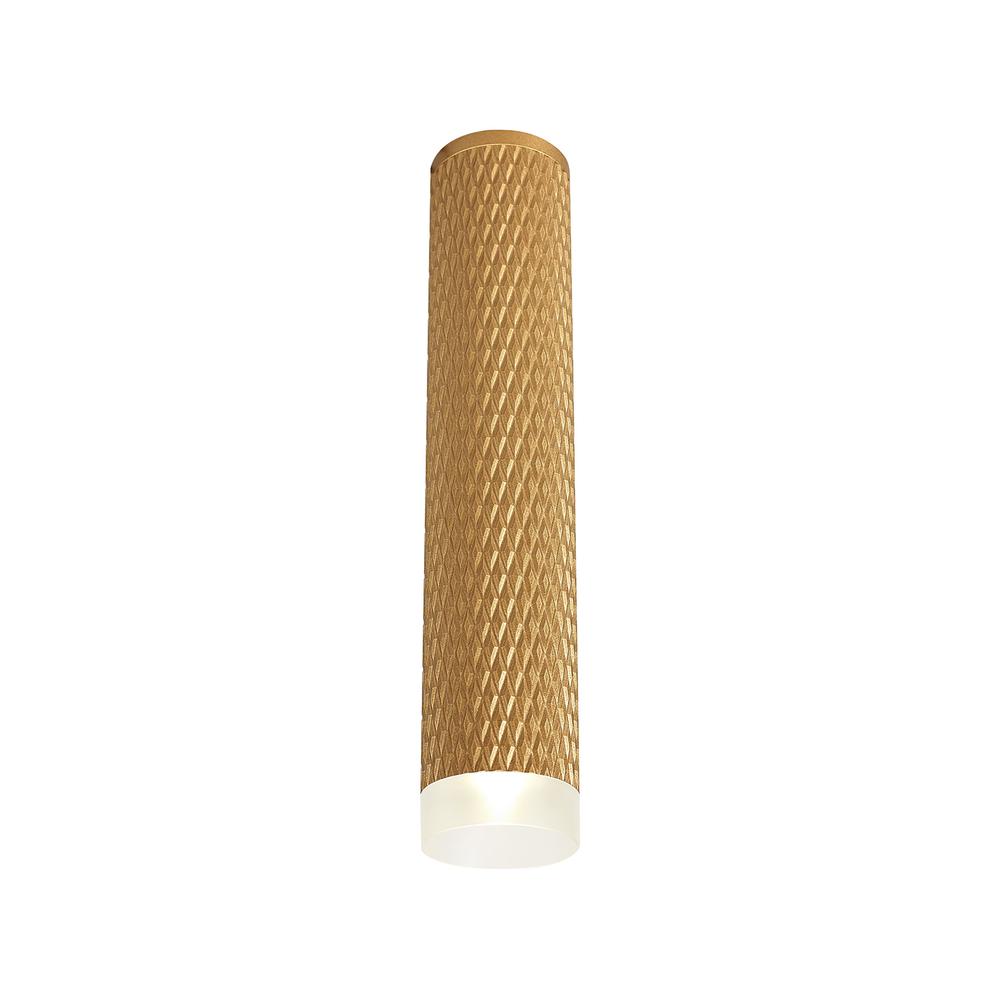 Luxuria * Swirl 6cm 1 Light 30cm Surface Mounted Ceiling GU10 Champagne Gold/Acrylic Ring