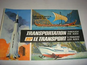Transportation Through The Ages Canadian  Brooke Bond Album Cover Only
