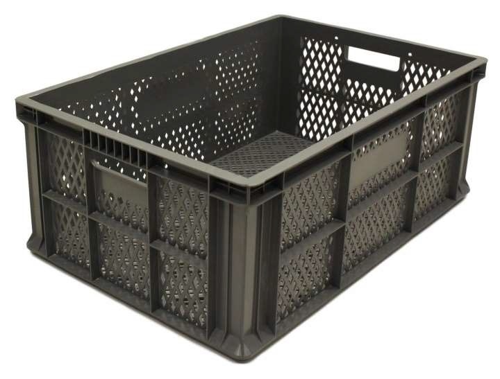 42 Litre Perforated Euro Plastic Stacking Container