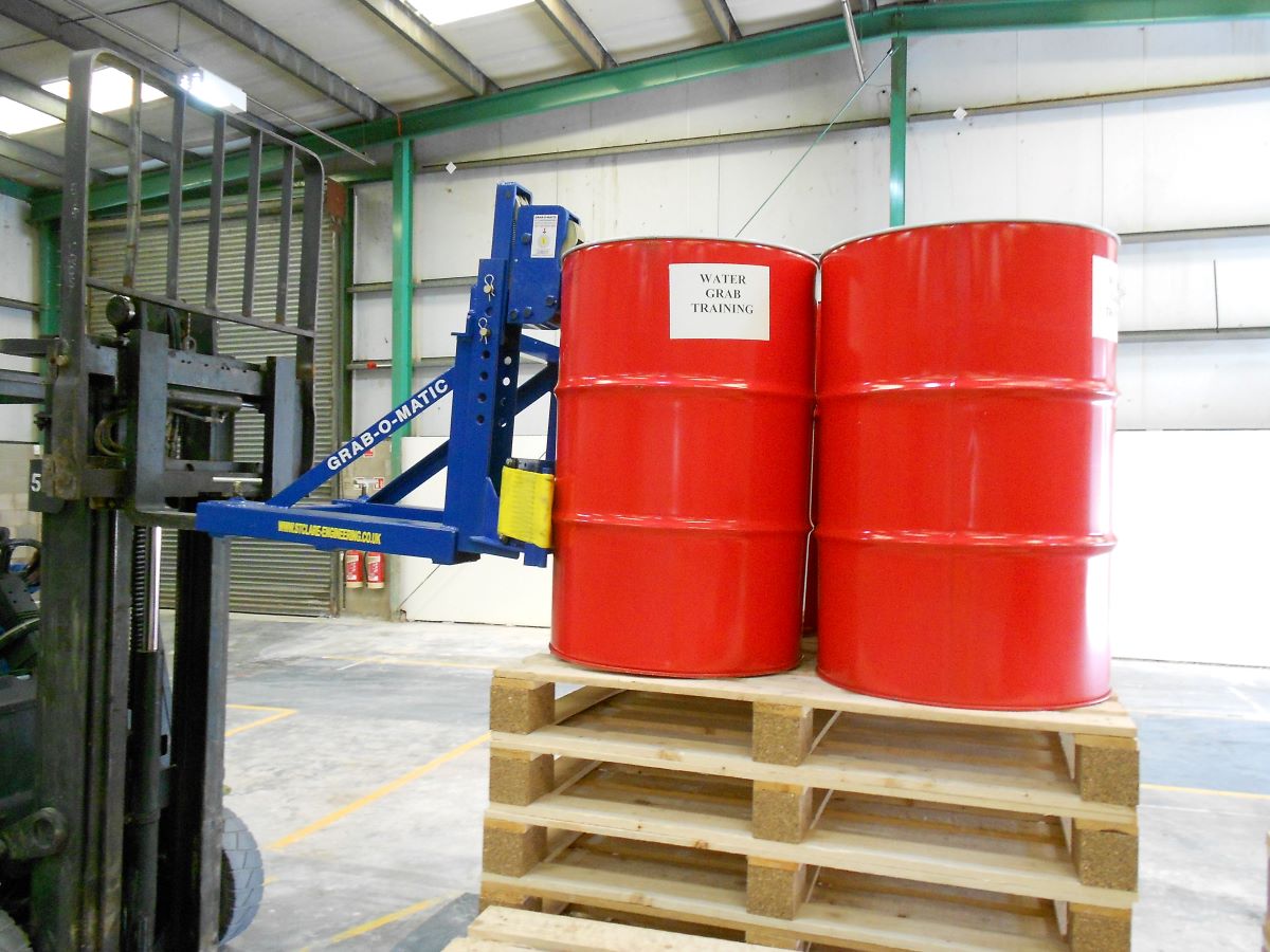 Better warehousing with forklift drum handling attachments