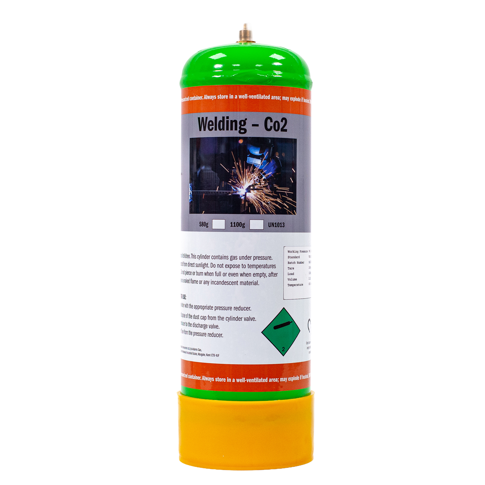 CO₂ Disposable Cylinder 1100g MIG Welding – M10-1RH