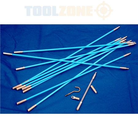 Toolzone Cable Access Threading Kits for Cavities etc - 3.3m - 330mm