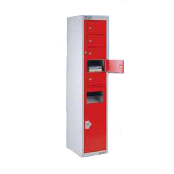 Combi Dispenser/Collector Locker 5 Door For Office And Workplaces