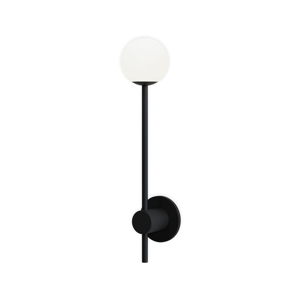 Astro Orb Single Matt Black Wall Light