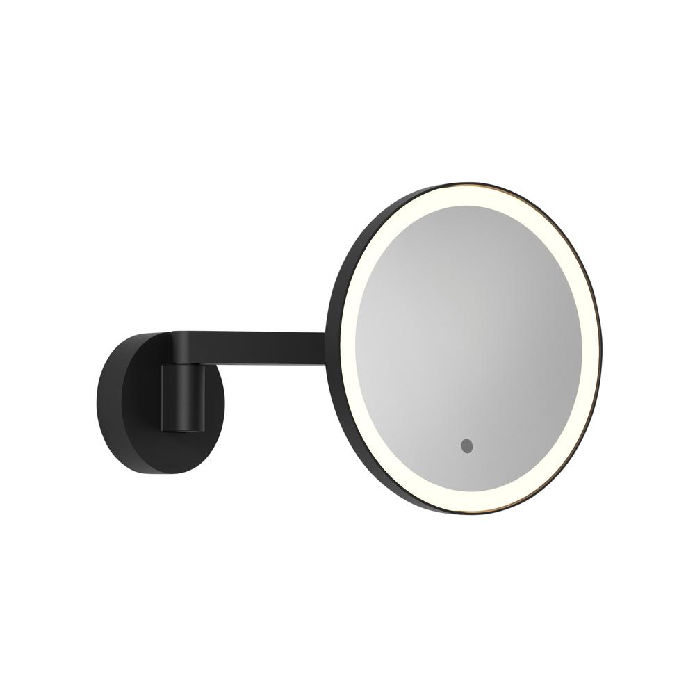 Astro Nagoya Matt Black LED Mirror