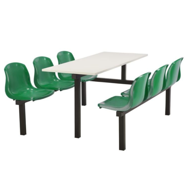 CU90 - 6-Seater Harvey Canteen Unit - 1 Way Access, Green, White