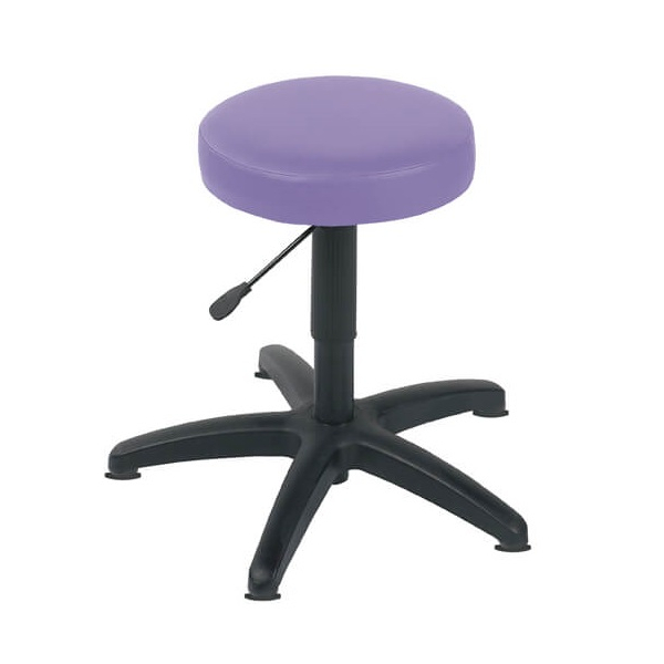 Gas Lift Examination Stool with Glides - Lilac