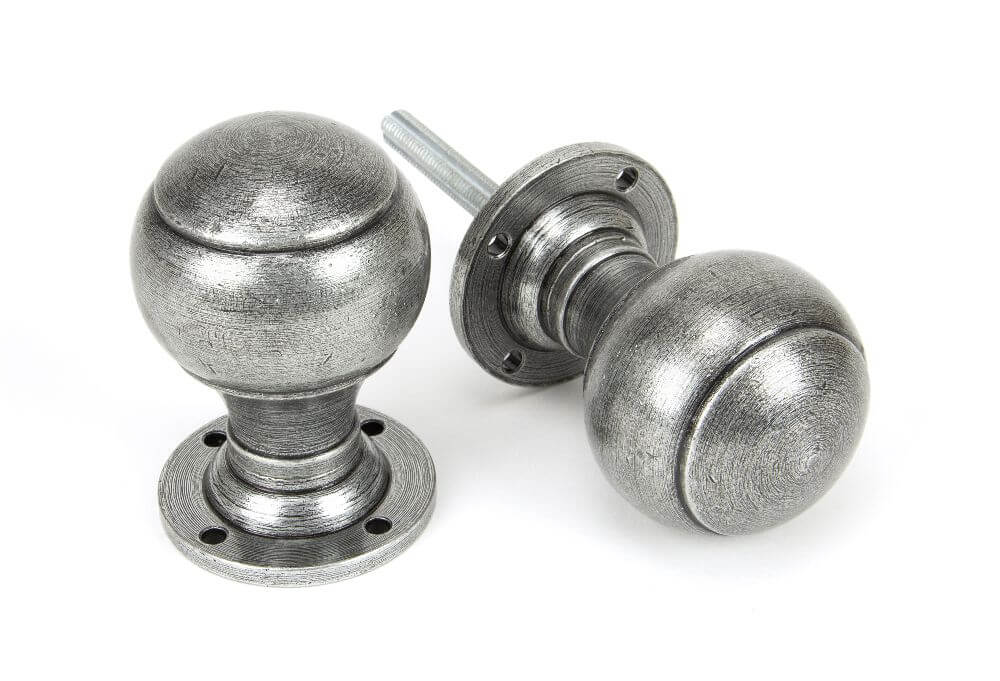 Anvil 45156 Pewter Regency Mor/Rim Knob Set