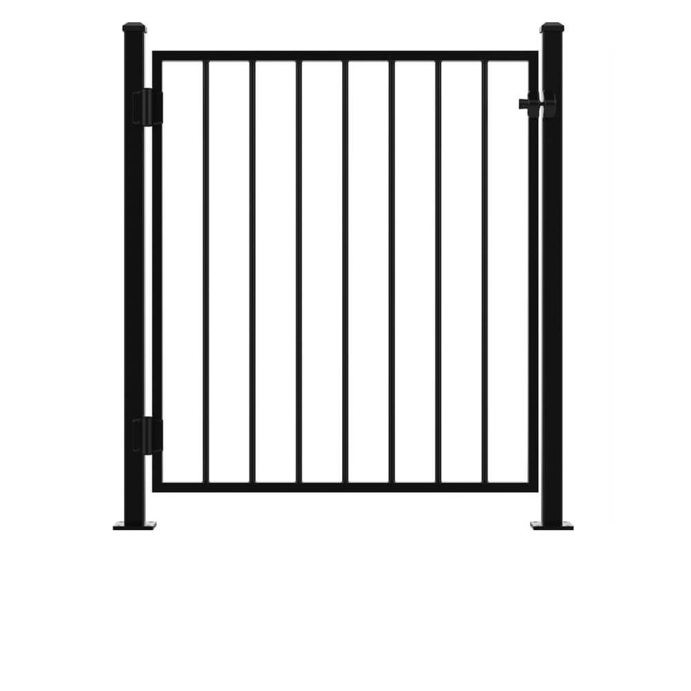 Gate - Bolt Down - 1200mm High Fence Posts, Latch/Catch/Self-Closing Hinges