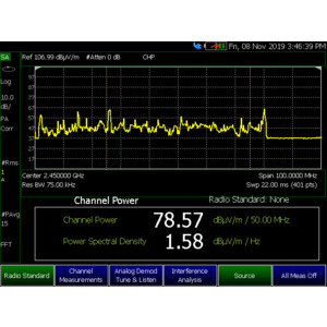 Keysight N9912CU/358 EMF Measurements Option, For FieldFox C-Series