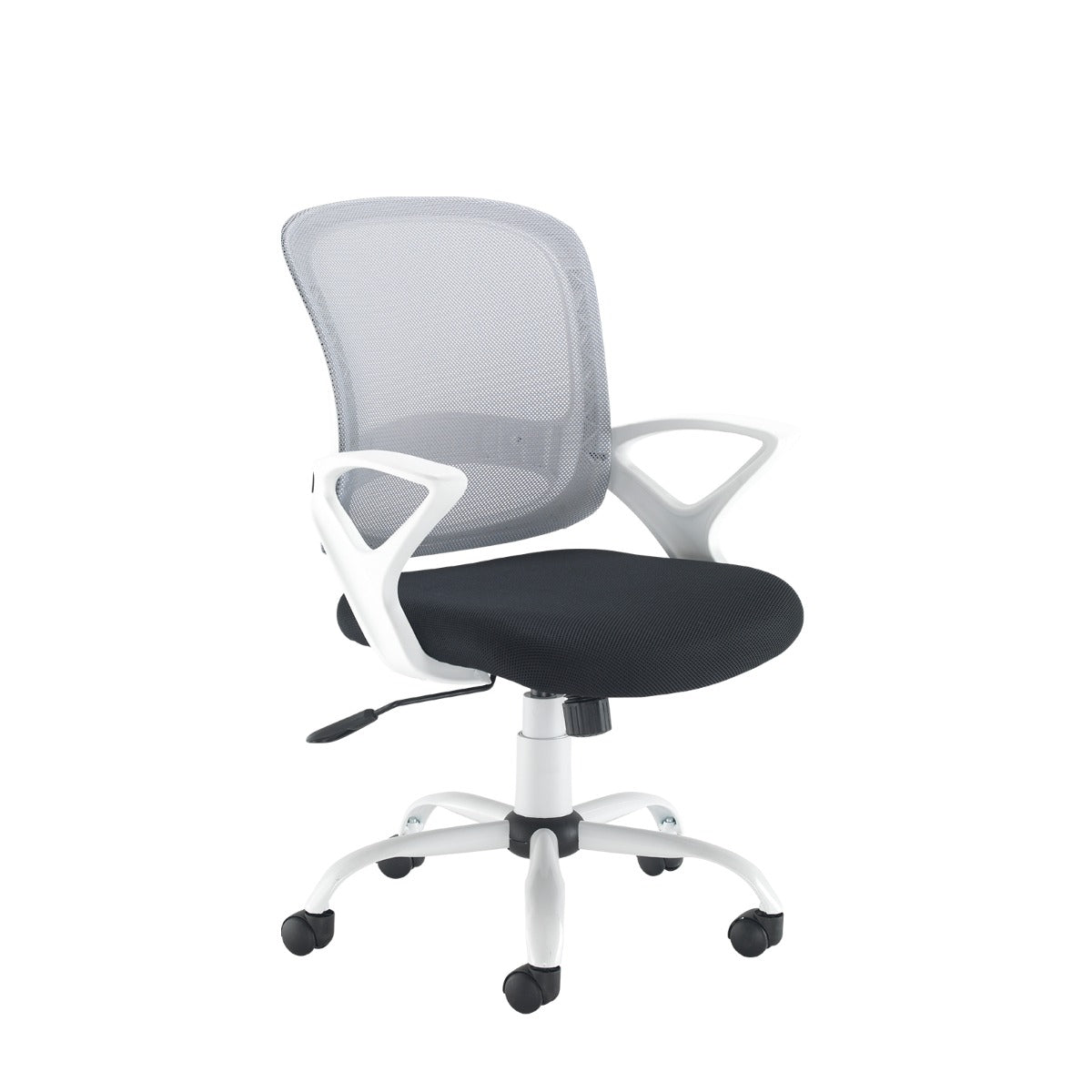 Tyler Mesh Back and Fabric Seat Operator Office Chair with White Frame UK