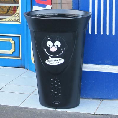 High Quality Luna&#8482; Litter Bin with Billy Bin-it&#8482; Symbol
                                    
	                                    Now with Special Graphics for Schools