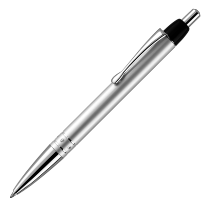 Alto Metal Ballpoint Pen - Silver - Black