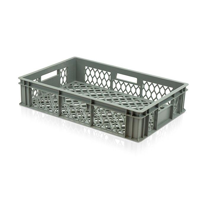 23 Litre Perforated Plastic Crate (600x400x130mm)