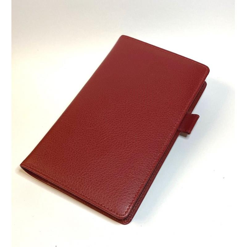 Deluxe Chelsea Leather Comb Bound Pocket Wallet With Notebook Insert