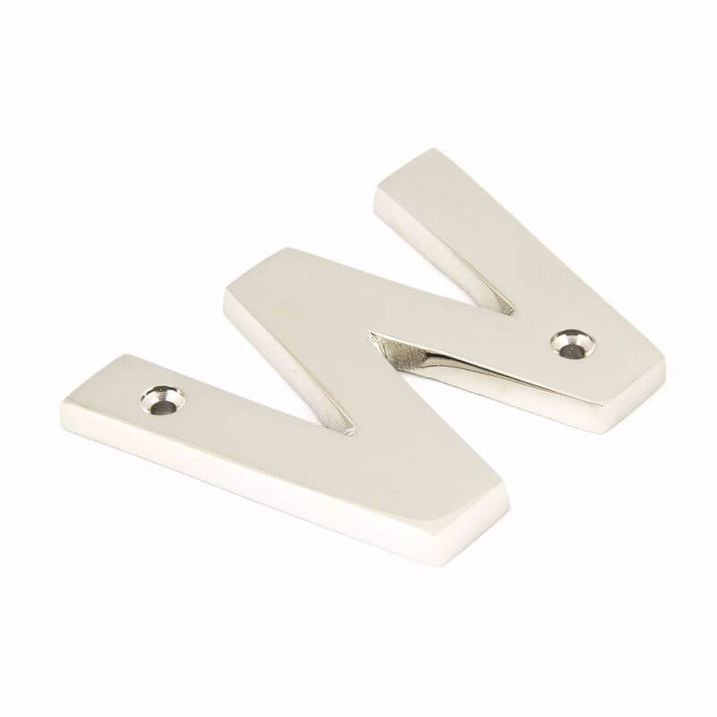 Anvil 90303W Polished Nickel Letter W