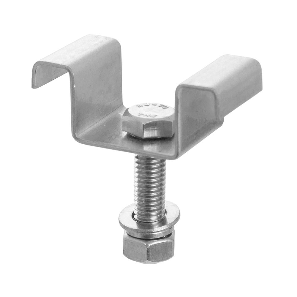 Stainless Steel (316)'M' Clip For 25mmThick grating (25mmx25mm mesh)