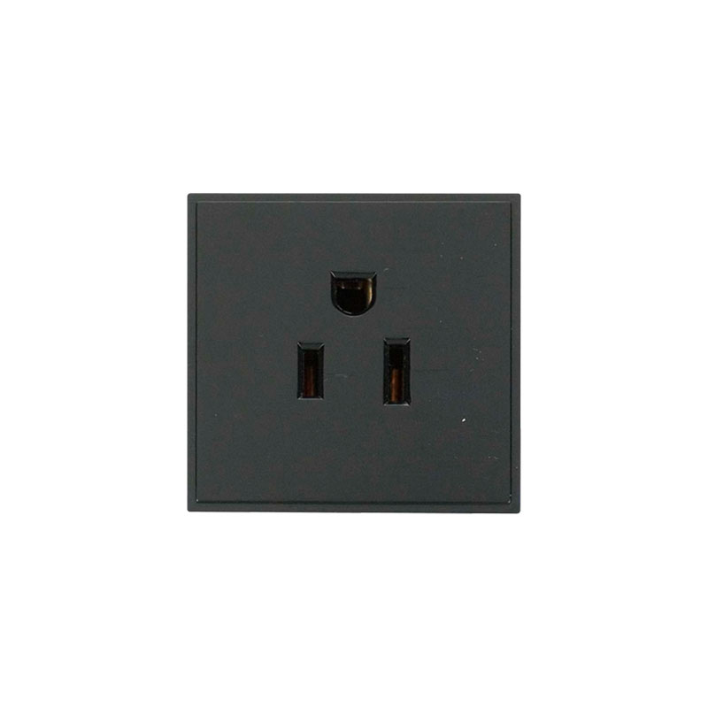 Click New Media 15A 110V US Socket Outlet Module Black