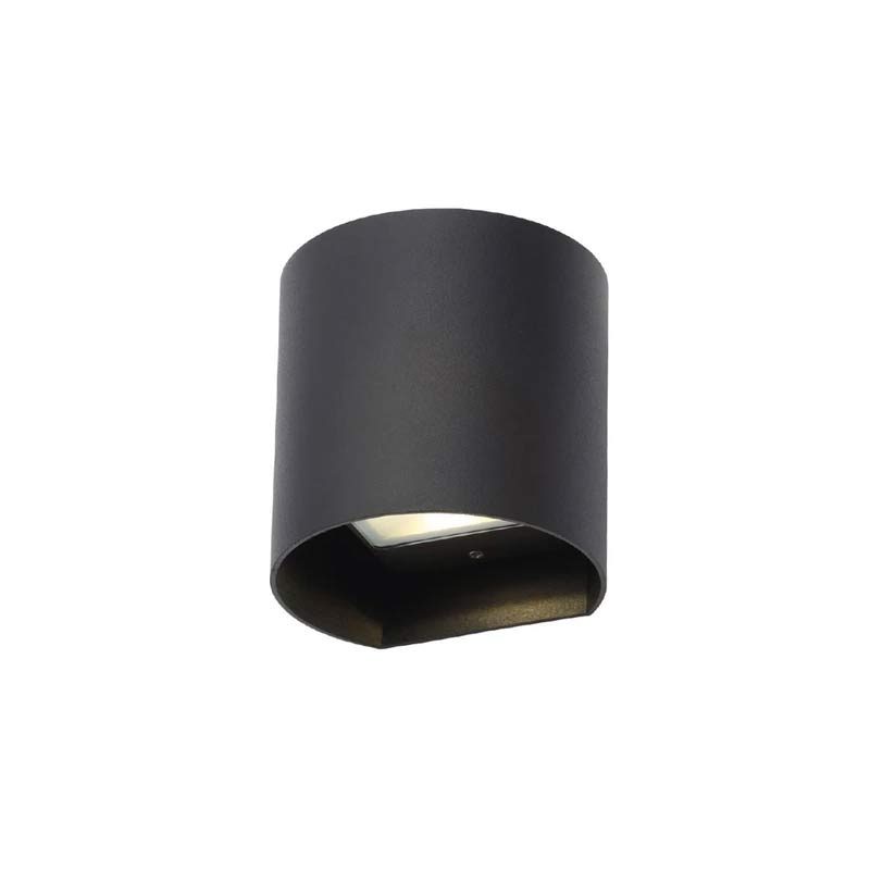 Forum Maui Up/Down Square Integrated LED Wall Light Black