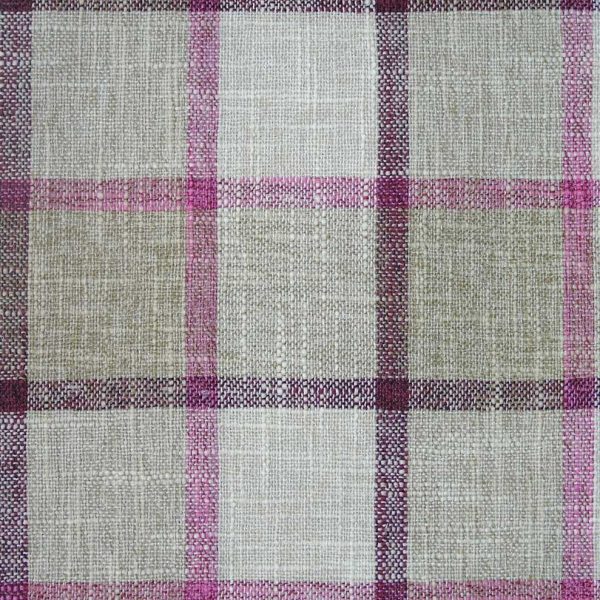 Beige with Pink Check Pattern Scatter Cushions ? Plain or check 16&#34; to 24&#34;