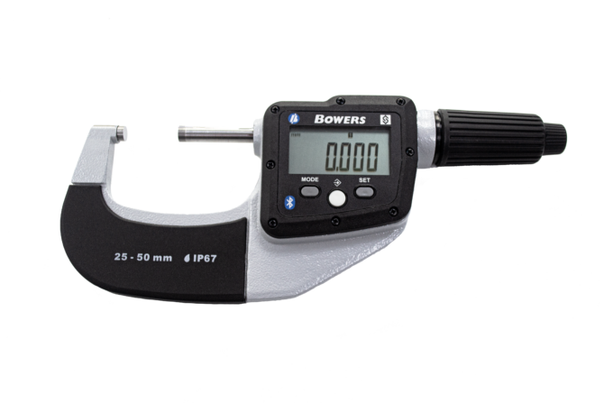 Bowers DigiMic Digital External Micrometers for Precision Engineering Inspection