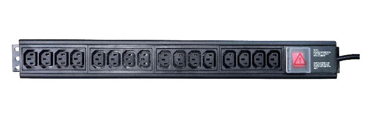 PDU-V-C13-20-32A 20 Way Vertical C13 Socket PDU with 3Mtr 32AIND309 Feed Plug