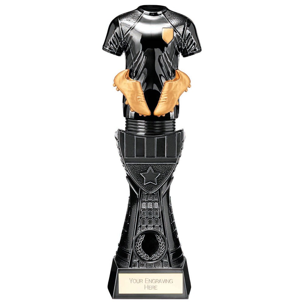 Suppliers Of Valiant Black Viper Football Shirt Trophy - 3 Sizes Hertfordshire