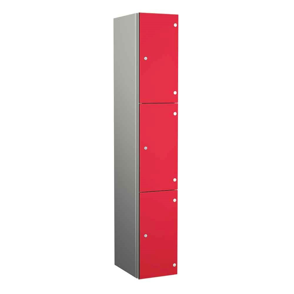 Aluminium Lockers - Zenbox 3 Door 1800H For Gyms