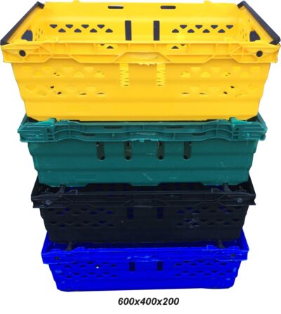 Suppliers Of 400x300x185 Bale Arm Crate - Black For Logistic Industry