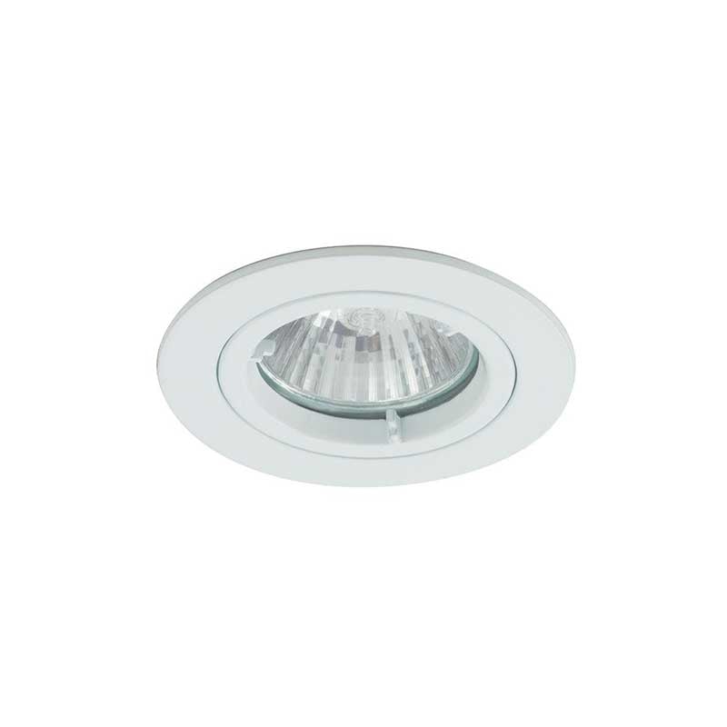 Ansell Twistlock 50W GU10 IP44 White Die-Cast Downlight