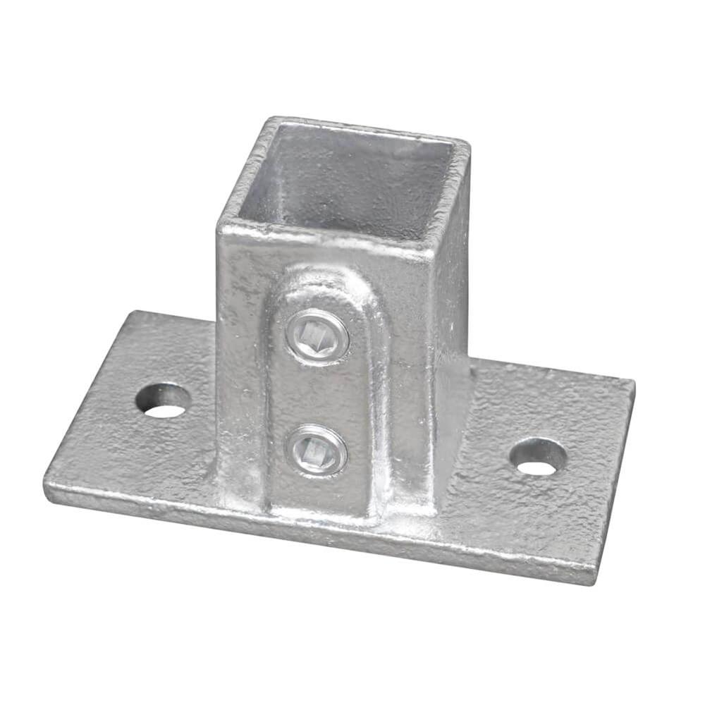 Tube Clamp - Railing Base Flange 25 x 25mm Square Hollow Section