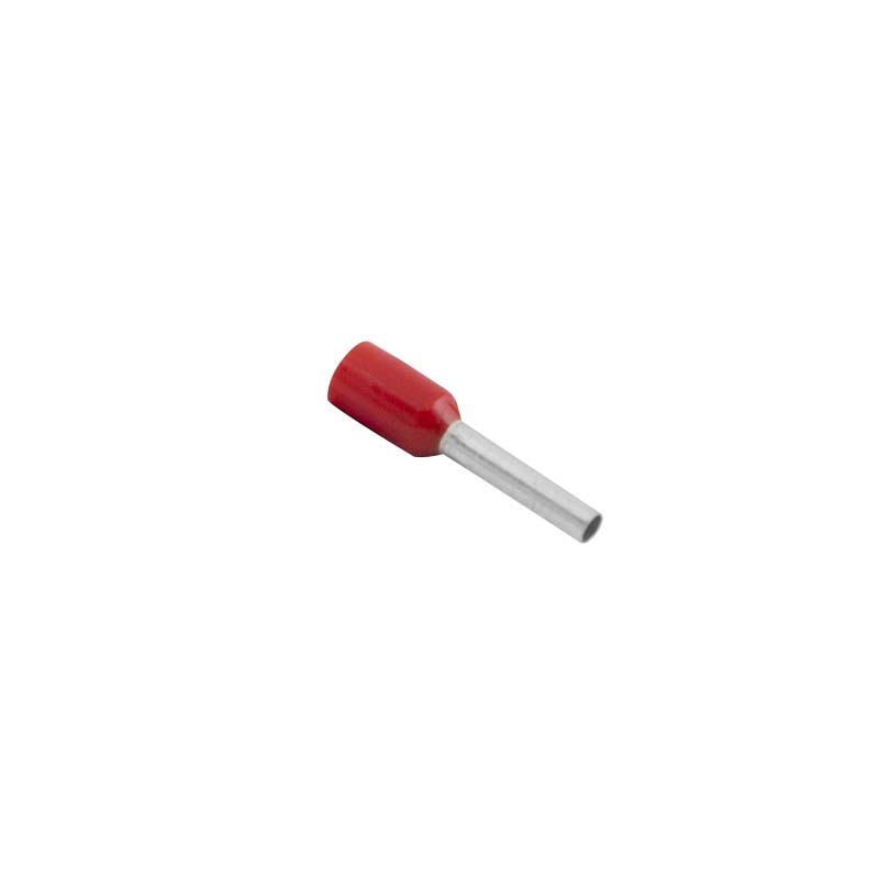 Unicrimp Red Bootlace Ferrule Single 1.0mm (Pack of 100)
