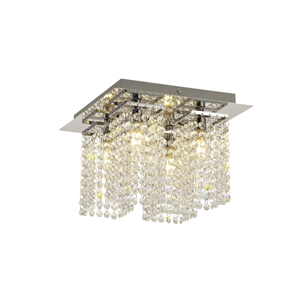 Luxuria Meridian Ceiling Light 4xG9 IP44 Polished Chrome/Crystal